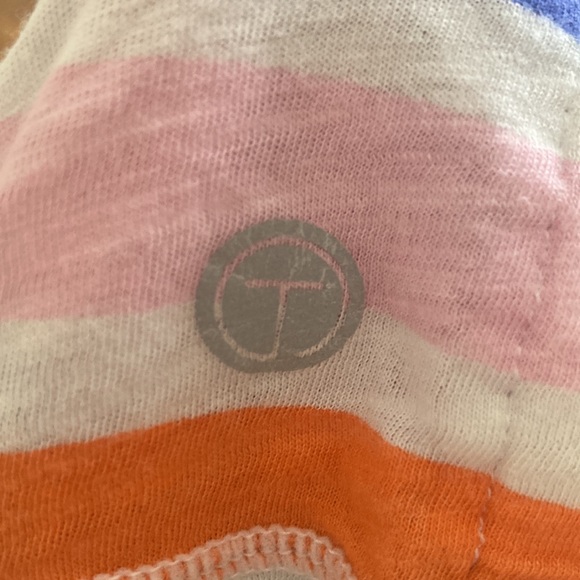 Talbots Striped Tank Top with Gathered Sides - Picture 5 of 6